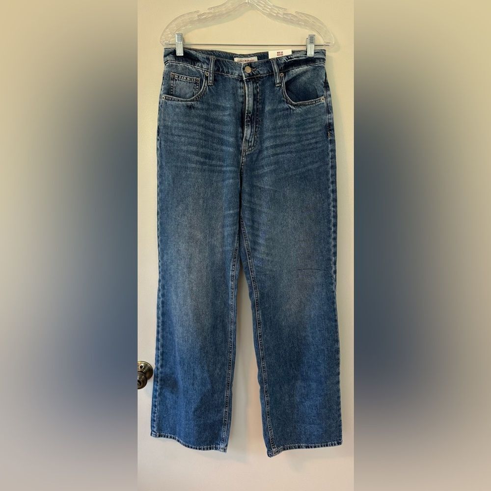 Lucky Brand High Rise Wide Leg Jeans 10/30